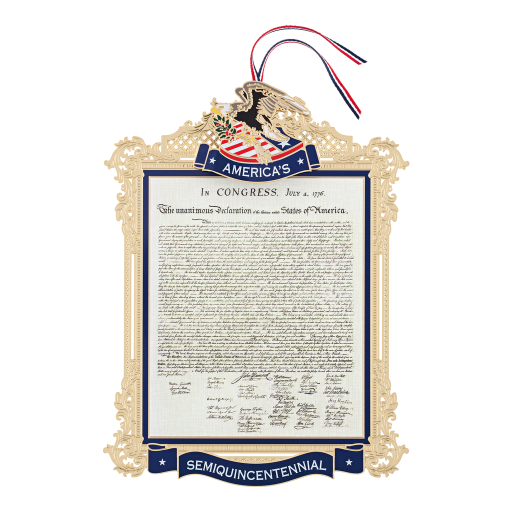 Official Commemorative Ornament of America’s 250th Anniversary 10" Display Wall Hanging