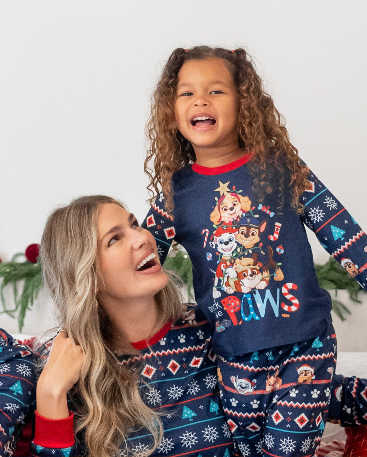PatPat PAW Patrol Matching Family Christmas Pajamas Fair Isle Navy