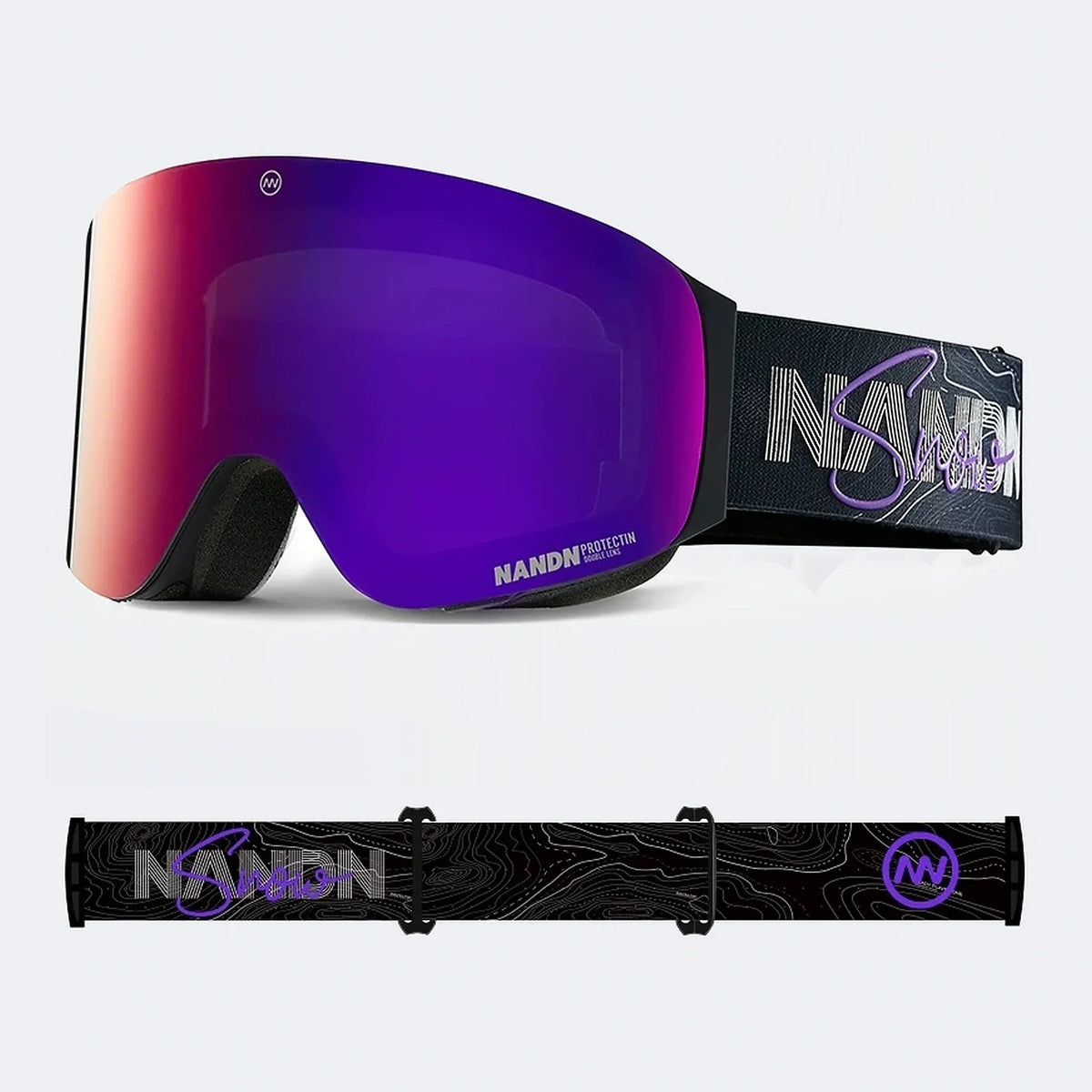 OTG Cylindrical breathable HD anti-fog flip-up ski goggles NG17