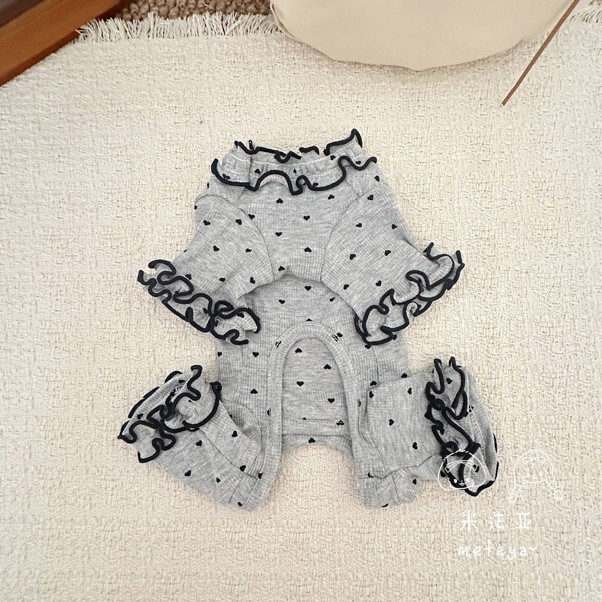 Sweet Heart Ruffled Dog Cat Dress/Jumpsuits