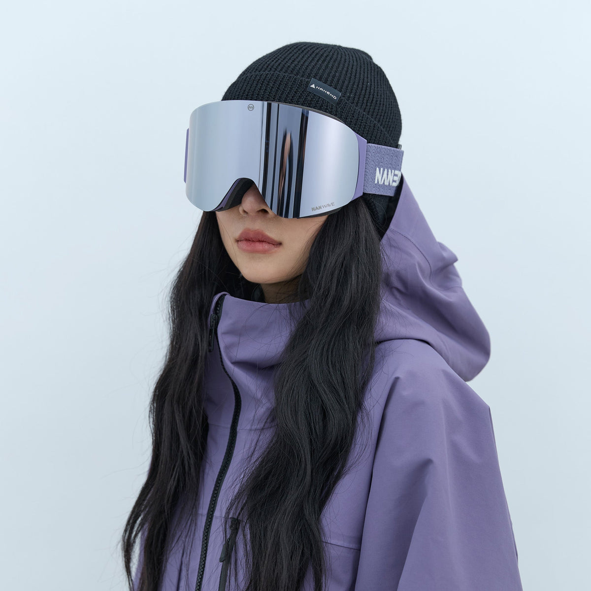 High-definition anti-fog magnetic NanFlip flip-top ski goggles NG21